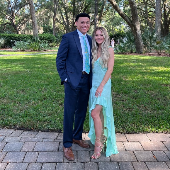 Mint high low For Love and Lemons dress - Picture 2 of 9